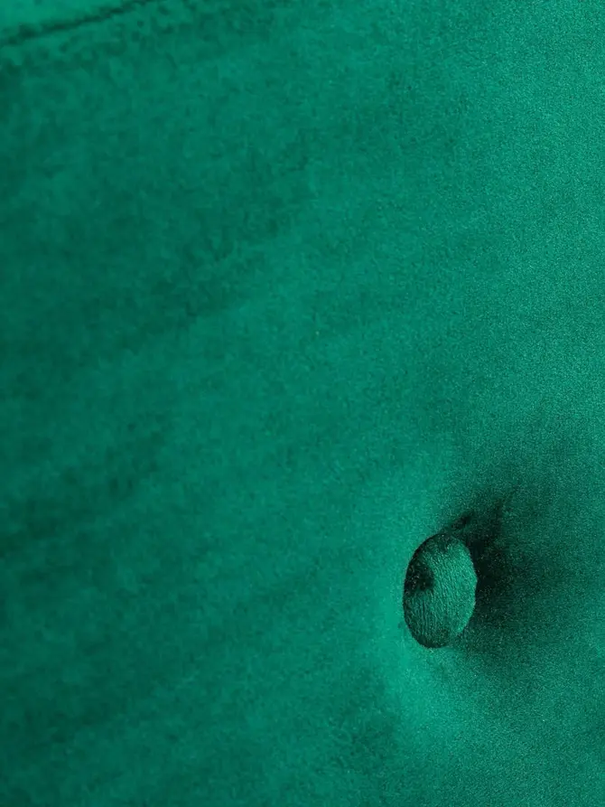 Łóżko ze stelażem MIKKEL welurowe zielone 160x200 cm