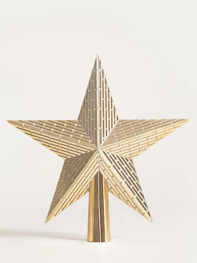 Czubek na choinkę STILLA gwiazda złota 19 cm