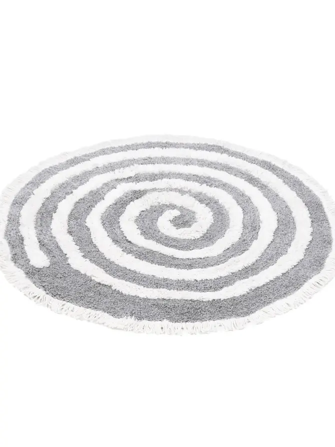 Dywanik łazienkowy BREVIS Szary spirala 72 cm