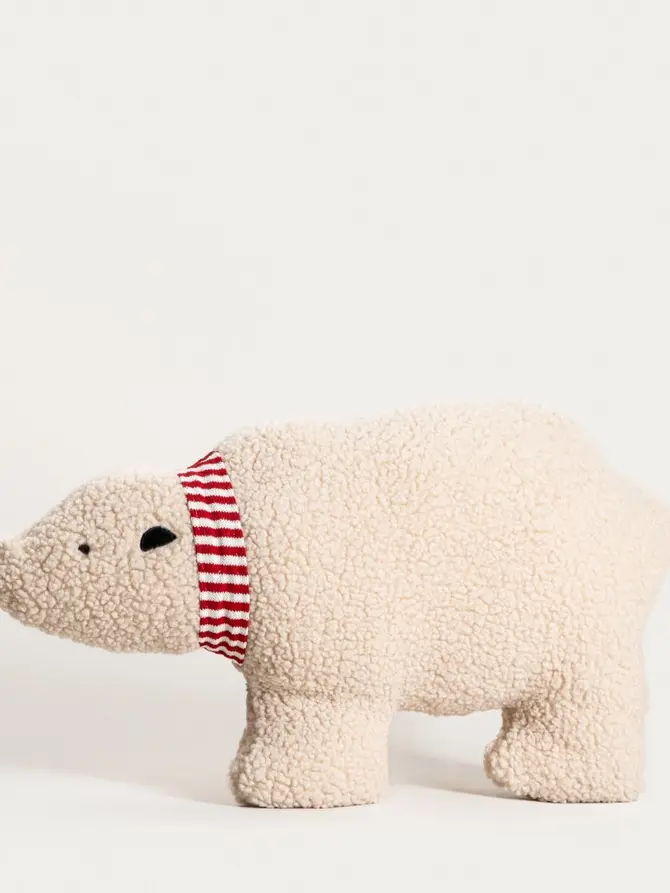 Poduszka BEARY niedźwiedź polarny 62x15x36 cm