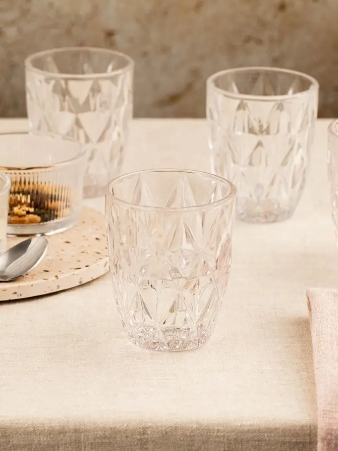 Zestaw szklanek LUNO transparentnych 4 szt. 280ml