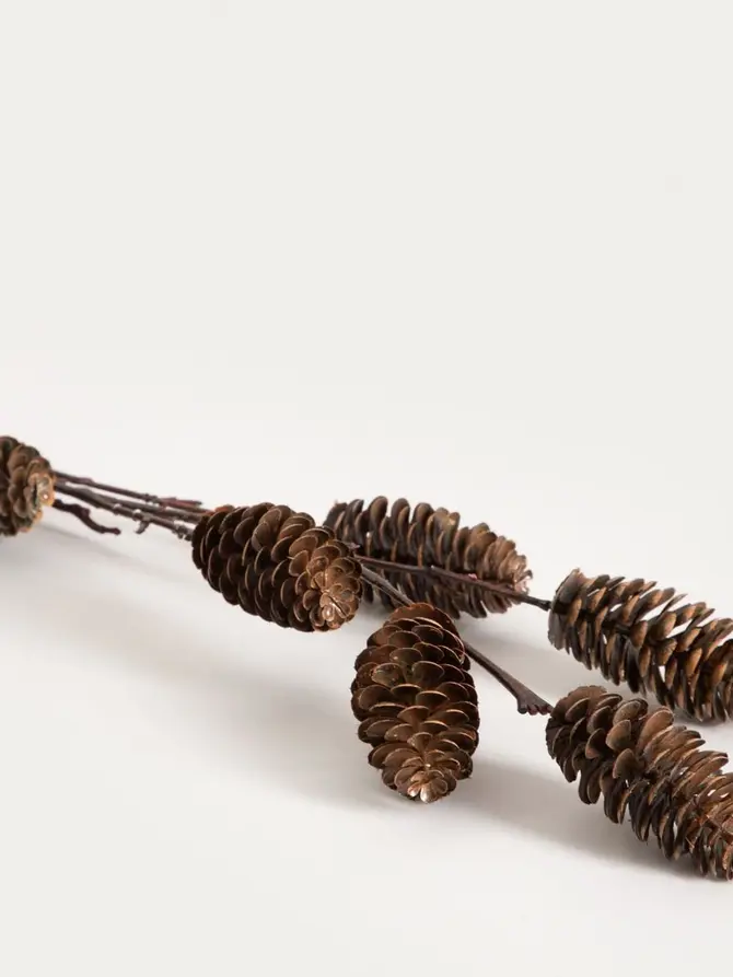 Gałązka sztuczna PINECONE szyszki 76 cm