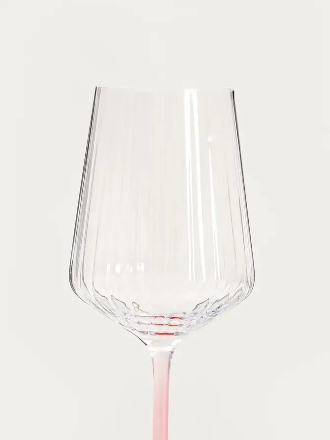Kieliszek BRILL na wino z różową nóżką 0,56 l