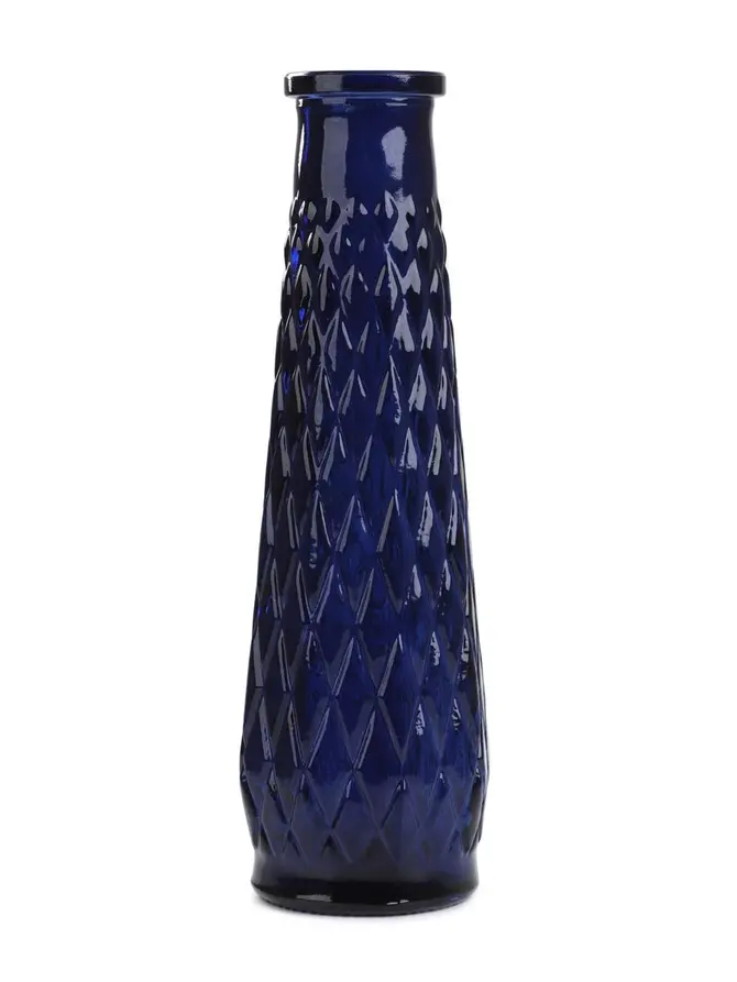 Wazon ARCHIE szklany granatowy 6,5x22 cm