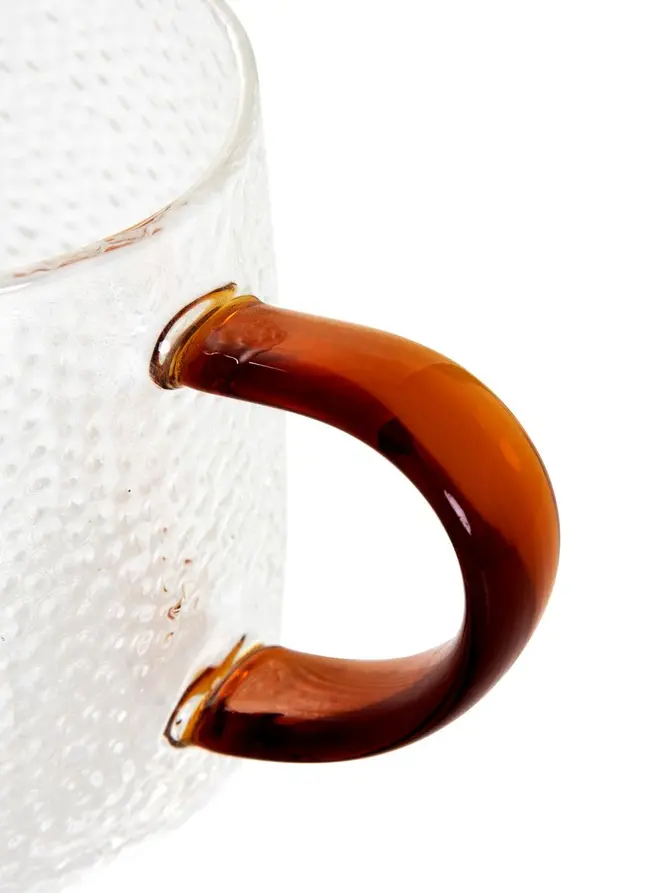 Szklanka AMBER młotkowane szkło 0,35 l