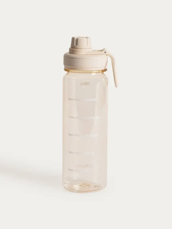 Butelka bidon LUNARE z miarką śmietankowa 700 ml