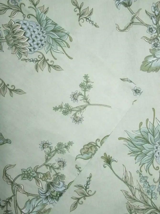 Pościel FLORAL PAISLEY bawełniana w niebieskie kwiaty 160x200 + 2*70x80 cm
