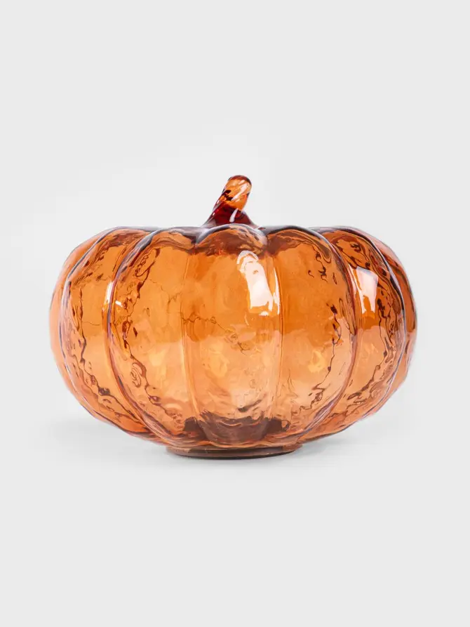 Lampion LED AUTUMN AURA dynia pomarańczowa 19,5x16 cm