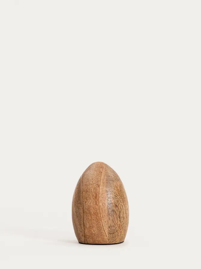 Figurka TOBY jajko małe z drewna mango 7,5x10,5 cm