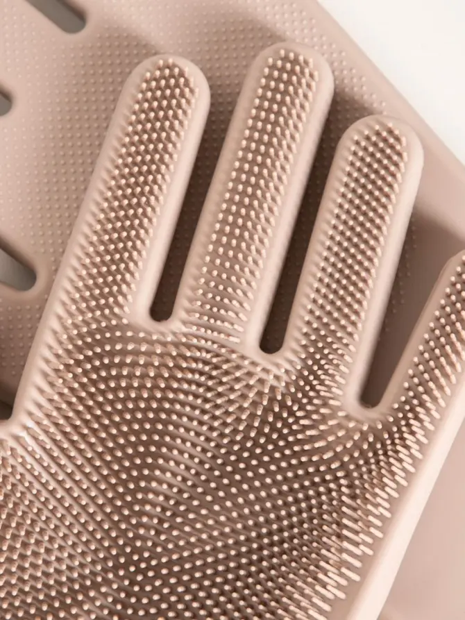 Zestaw rękawic EASY CLEAN silikonowych taupe 2 szt.