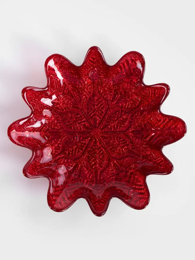 Talerzyk BLITS gwiazda mała czerwona 16 cm