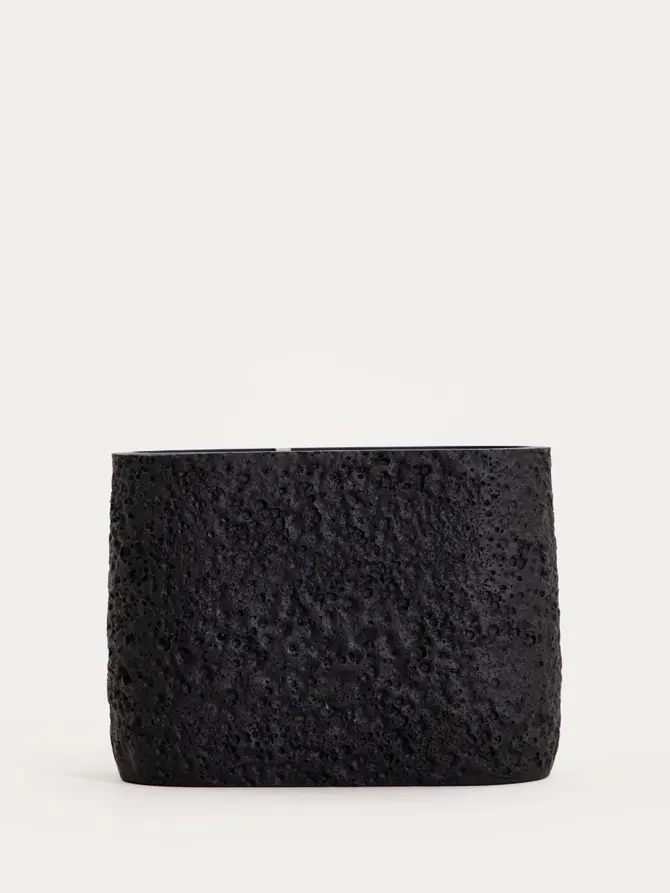 Kubek łazienkowy VOLCANO czarny 13x6,5x10 cm