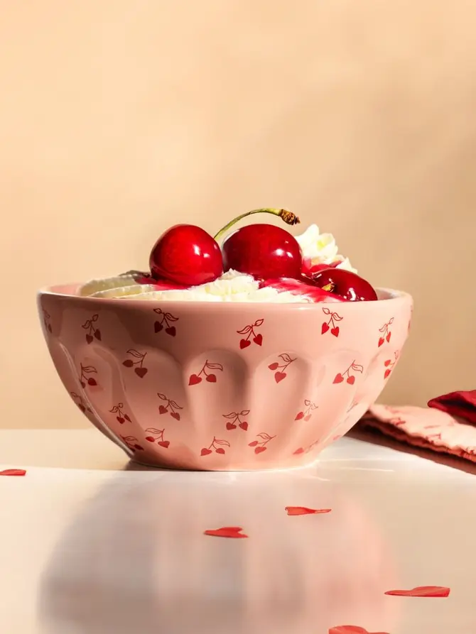 Miska CHERISH LOVE różowa 14 cm