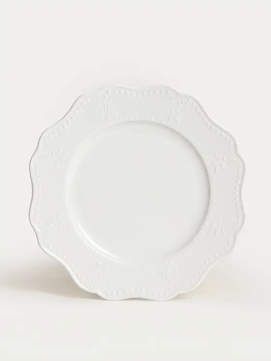 Talerz VISTAL deserowy biały 21 cm