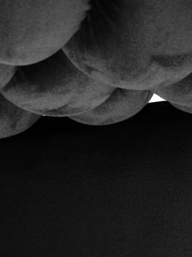 Krzesło BUBBLE welurowe czarne 57,5x61x81,7cm