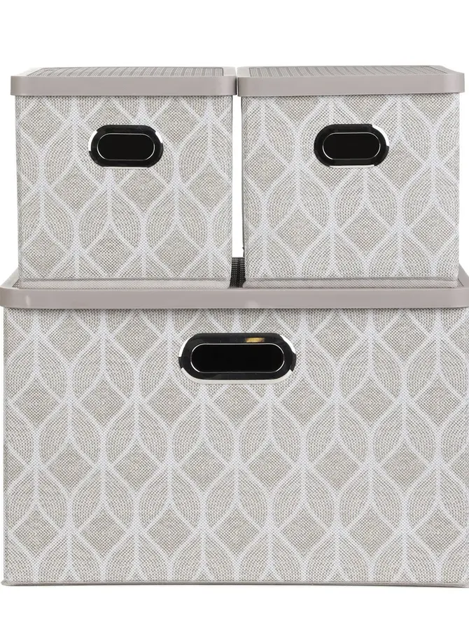 Zestaw koszy do przechowywania NOLA 3 szt. 36x26x24/26x17x17 cm