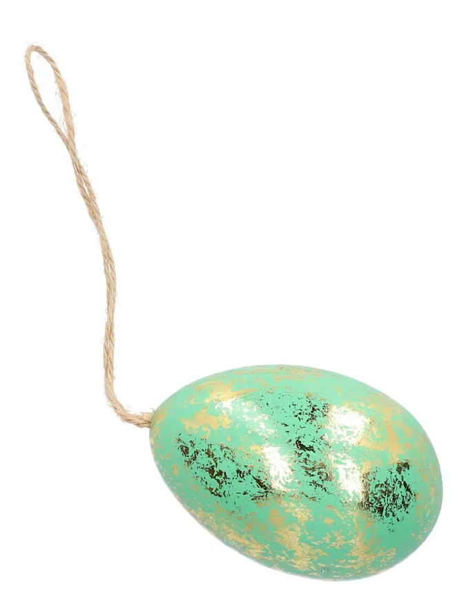 Zawieszka SPRINKLE jajko zielona 8 cm