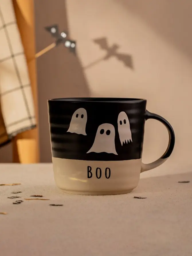 Kubek GHOST TOWN BOO z duchami czarny 0,59 l