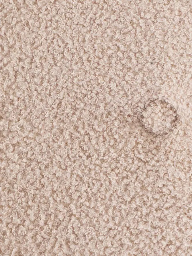 Podnóżek MOSS TEDDY BOUCLE w tkaninie TEDDY beżowy 61x41x38 cm