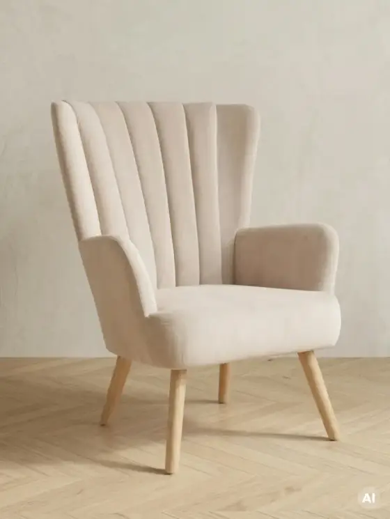 Fotel MILLS beżowy 75x79x102 cm