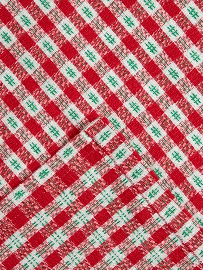 Obrus FLOATER bawełniany w kratę 130x180 cm