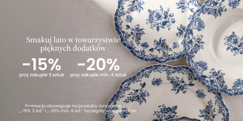 Promocja -15% za 3 szt., -20% za min. 4 szt. Promocja -15% za 3 szt., -20% za min. 4 szt.