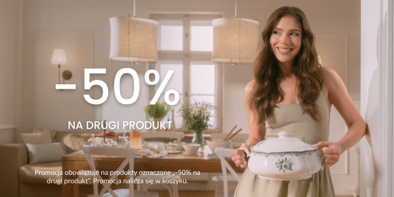 -50% na drugi tańszy produkt