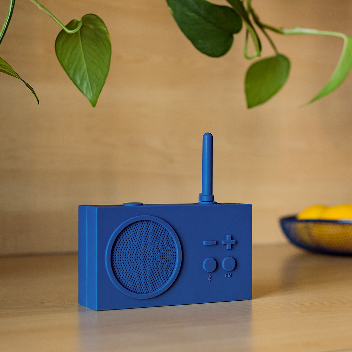 Głośnik TYKHO Bluetooth z funkcją radio FM granatowy 3 W