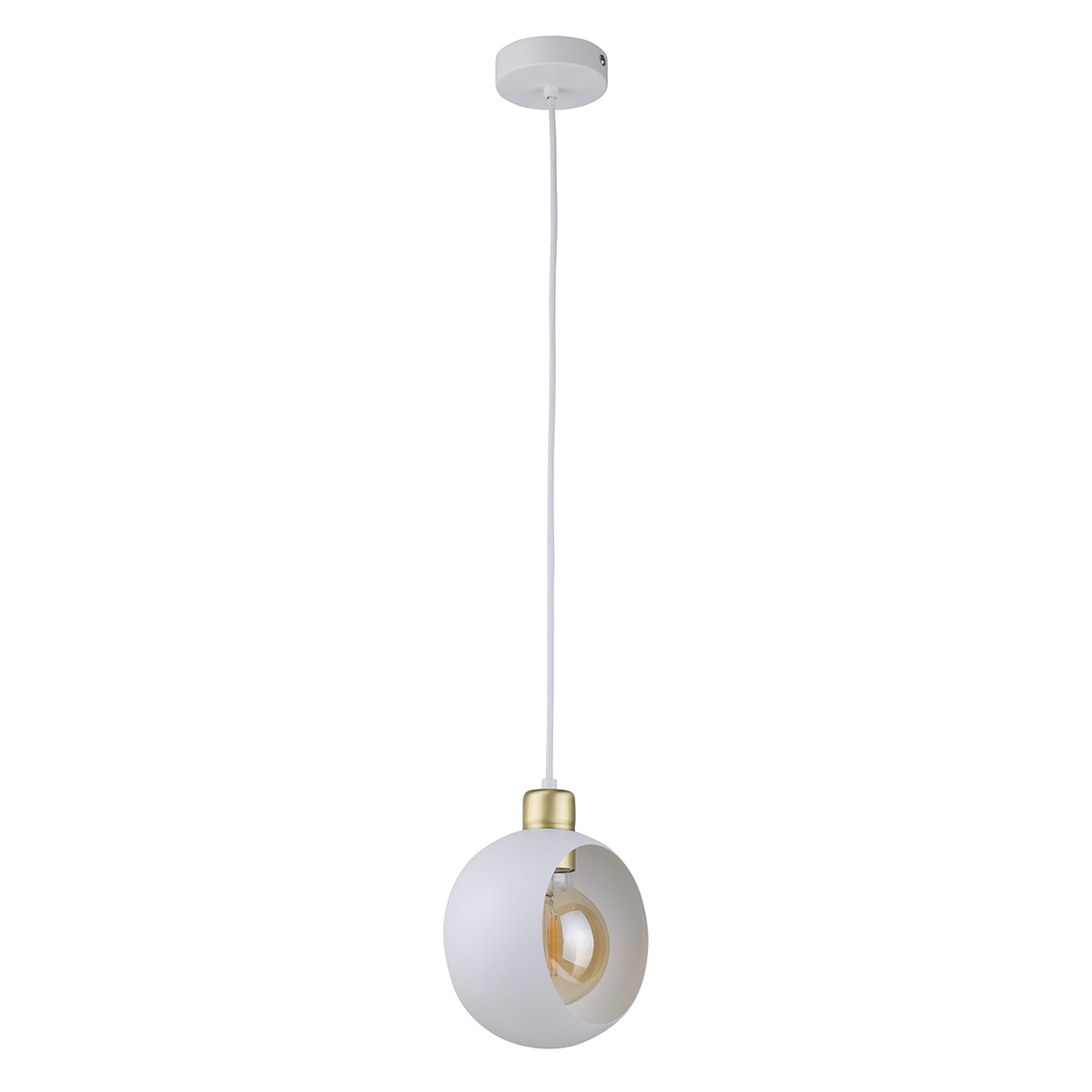 Lampa CYKLOP wisząca 1-punktowa biały 230 V