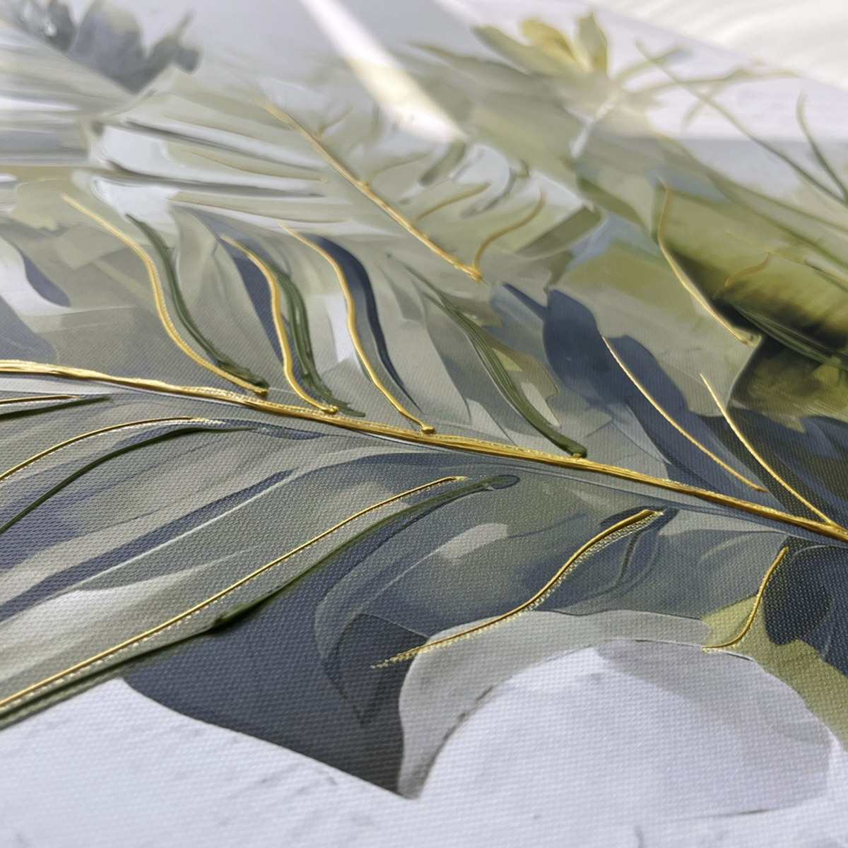 Obraz BOTANIC z elementami handmade 70x100 cm