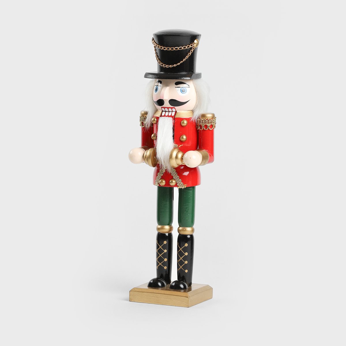 Figurka NUTCRACKER dziadek do orzechów z talerzami 30 cm