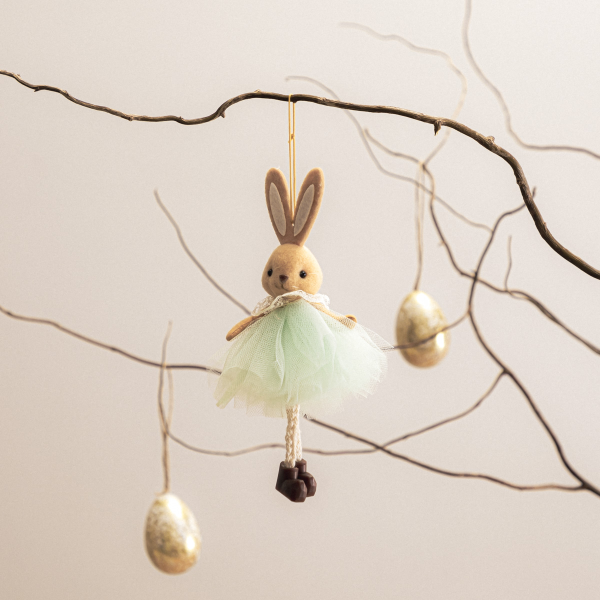 Zawieszka BALLERINA wielkanocna królik niebieski 17 cm