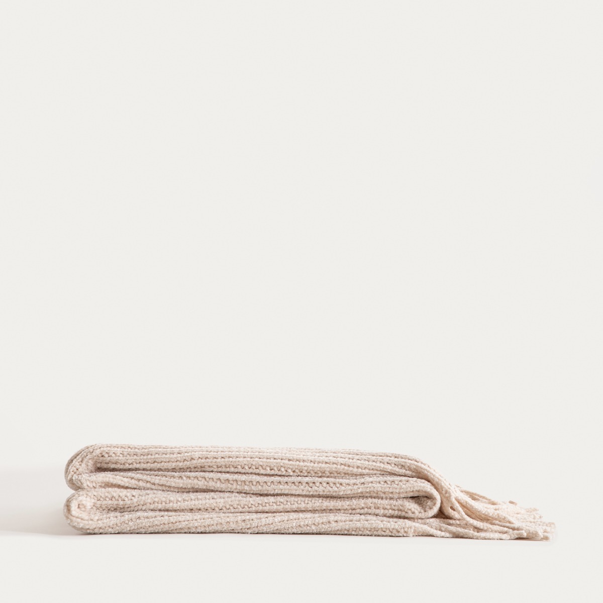 Koc CHENILLE szenilowy ecru 130x170 cm