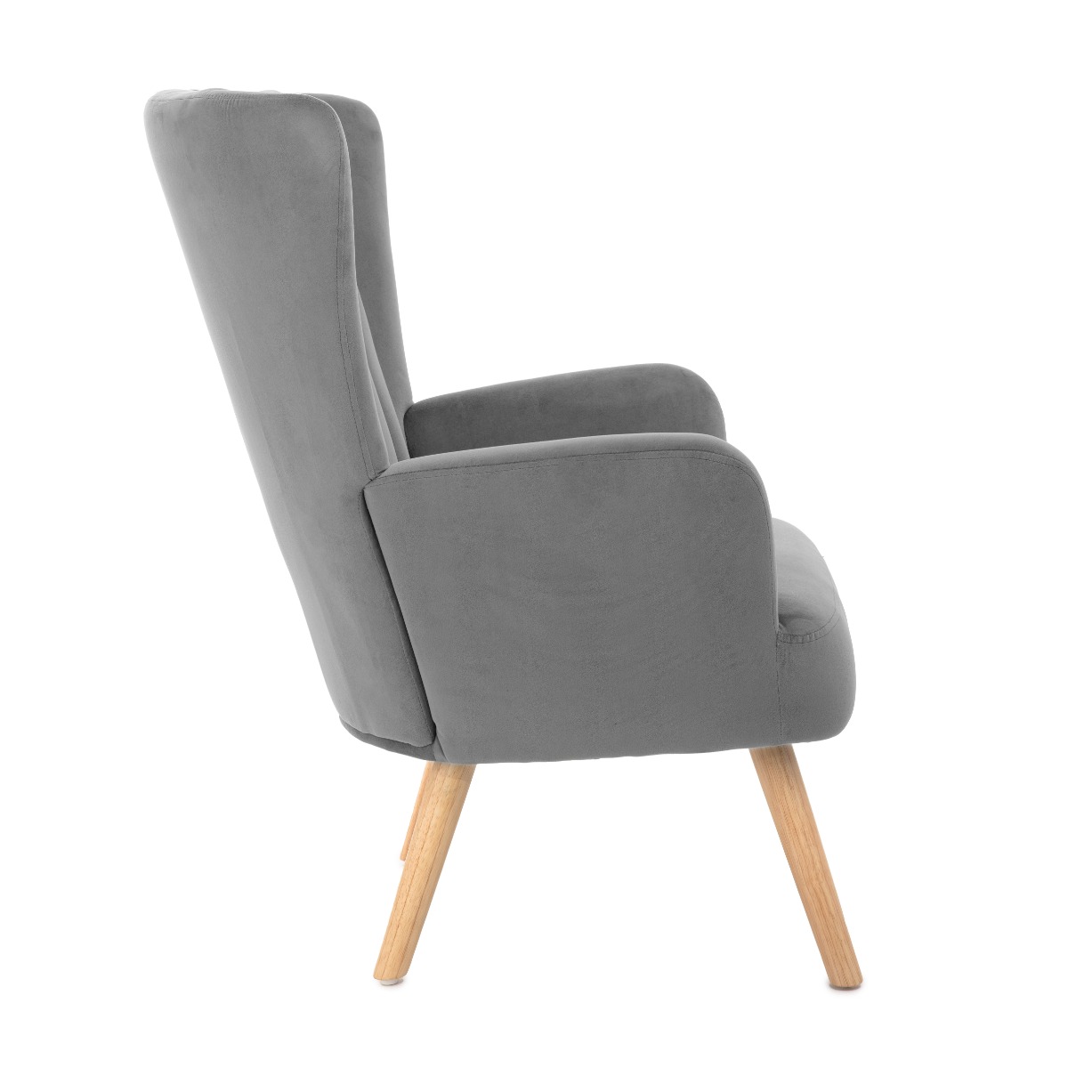 Fotel MILLS szary 75x79x102 cm