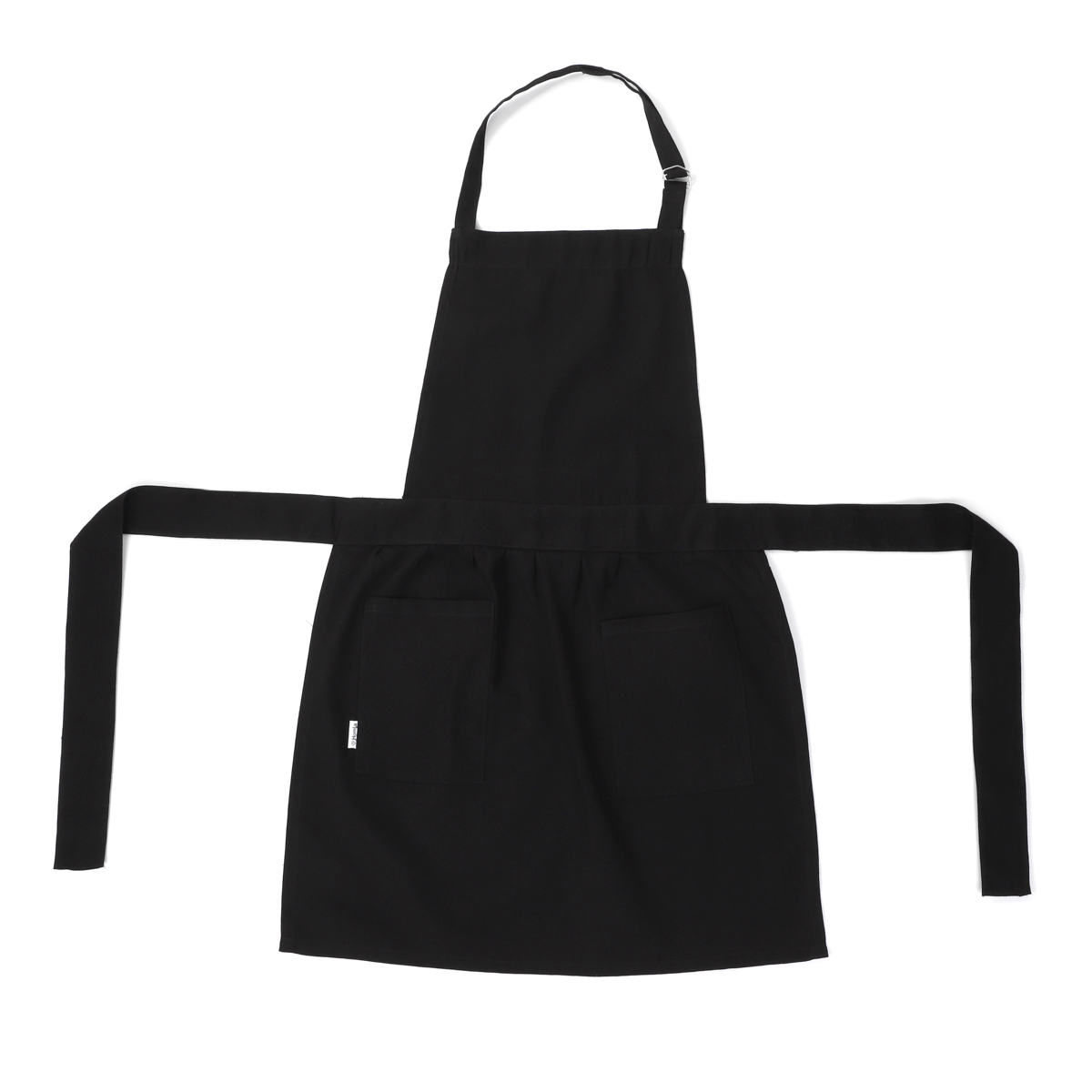 Fartuch kuchenny COVELL czarny z falbanką 60x80 cm