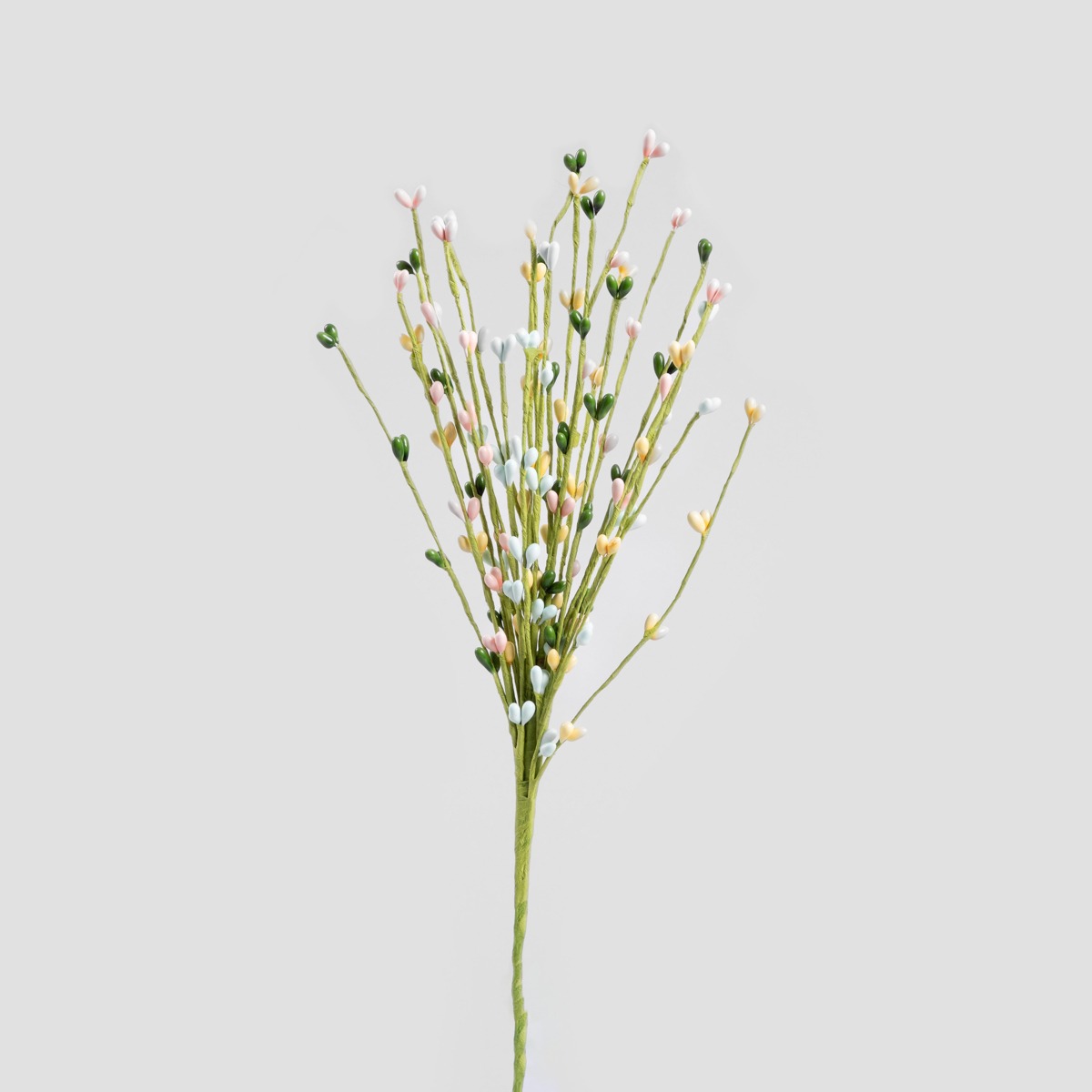 Gałązka wielkanocna SAULE z kolorowymi baziami 30 cm