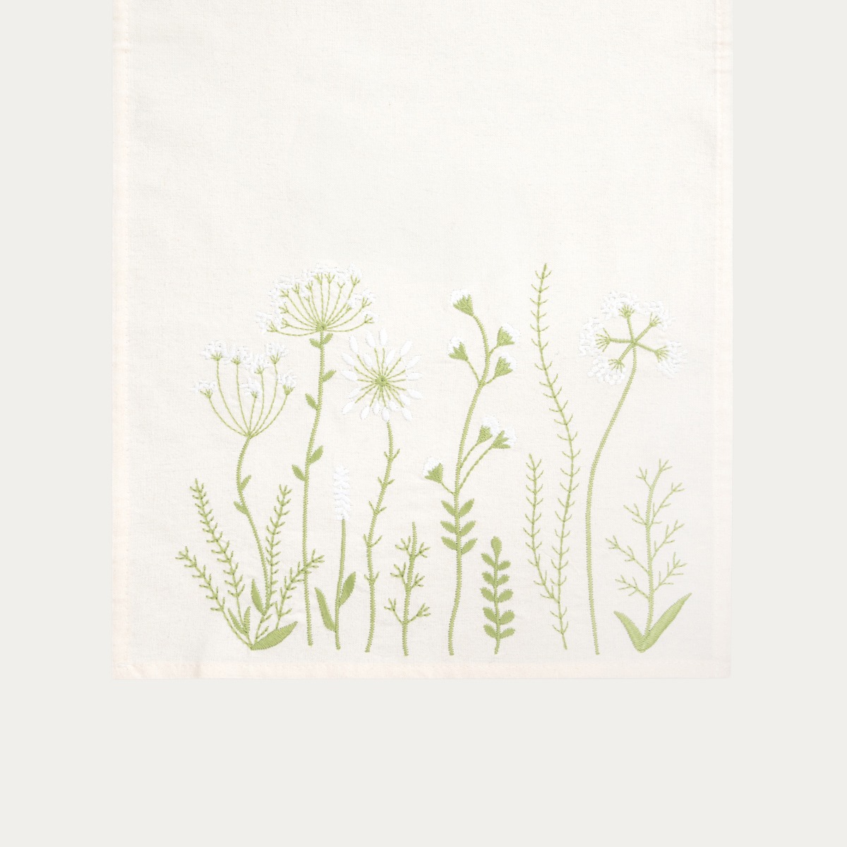 Bieżnik FLEN z haftowanym wzorem kwiatowym 40x160 cm