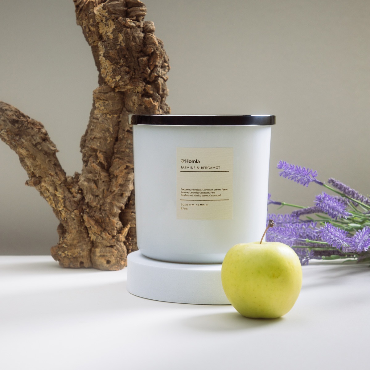 Świeca zapachowa AURA Jasmine&Bergamot 870g