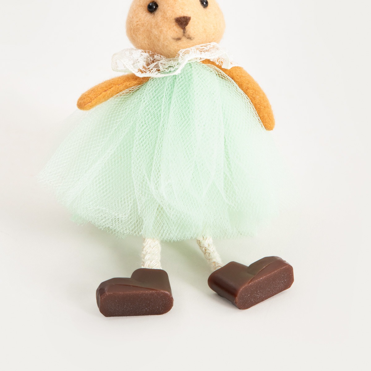 Zestaw zawieszek BALLERINA zajączki w sukienkach kolorowe 2 szt.