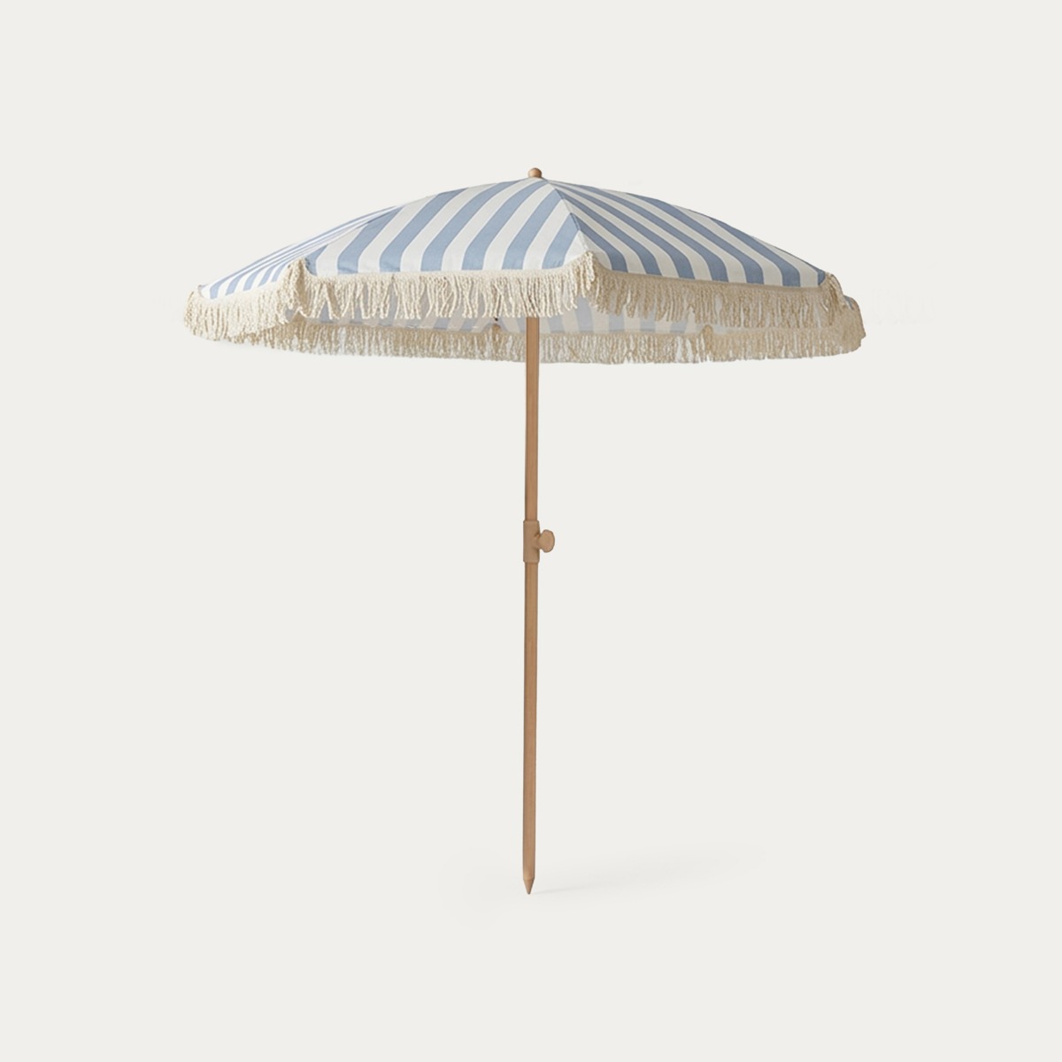 Parasol SUNNY ogrodowy/plażowy niebiesko-beżowy z ochroną UV 180x214 cm
