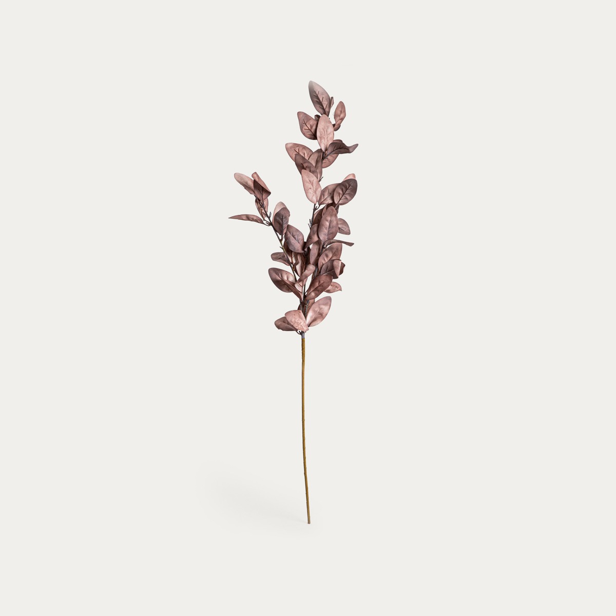 Gałązka sztuczna KAIRO liście magnolii czerwone 82 cm