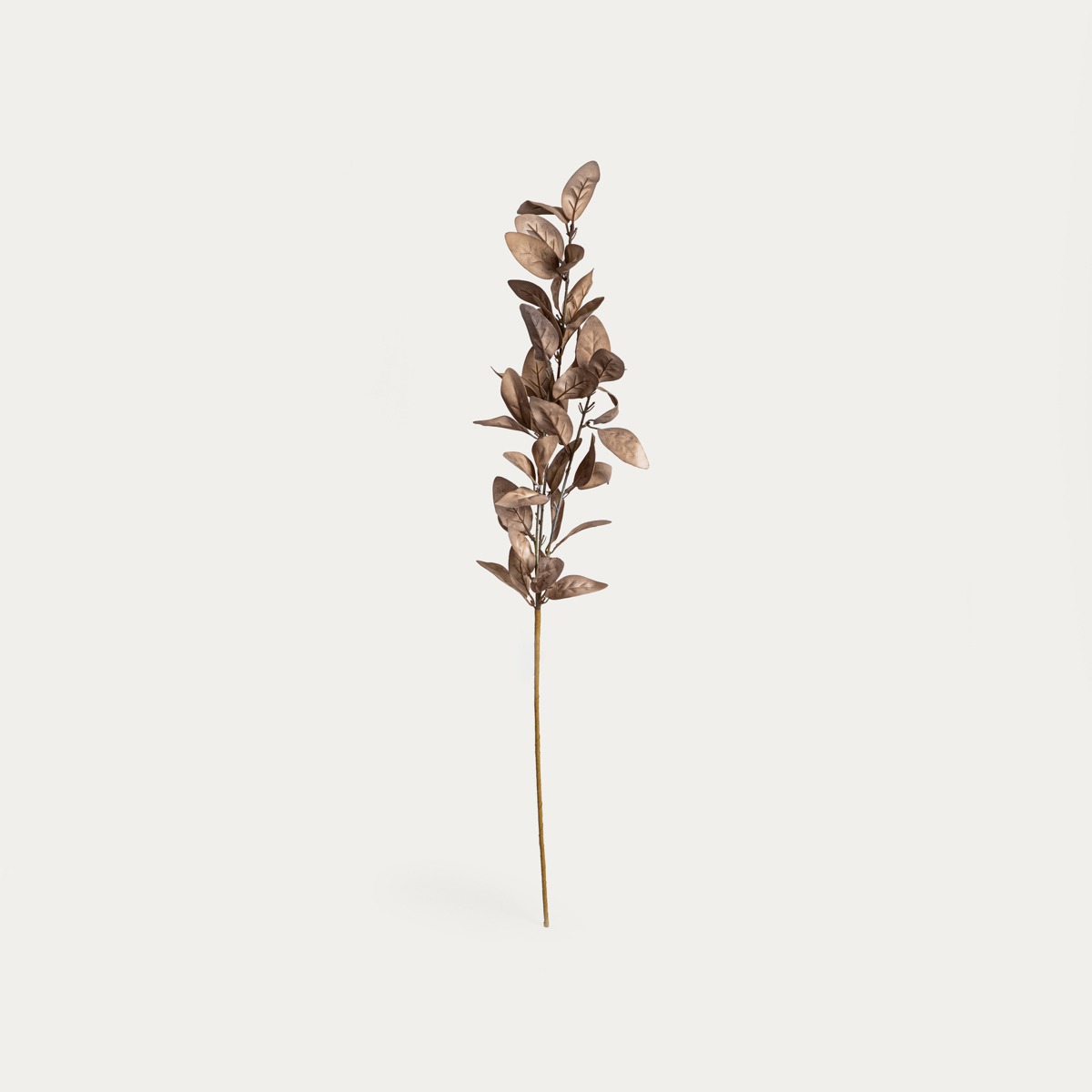 Gałązka sztuczna KAIRO liście magnolii brązowe 82 cm