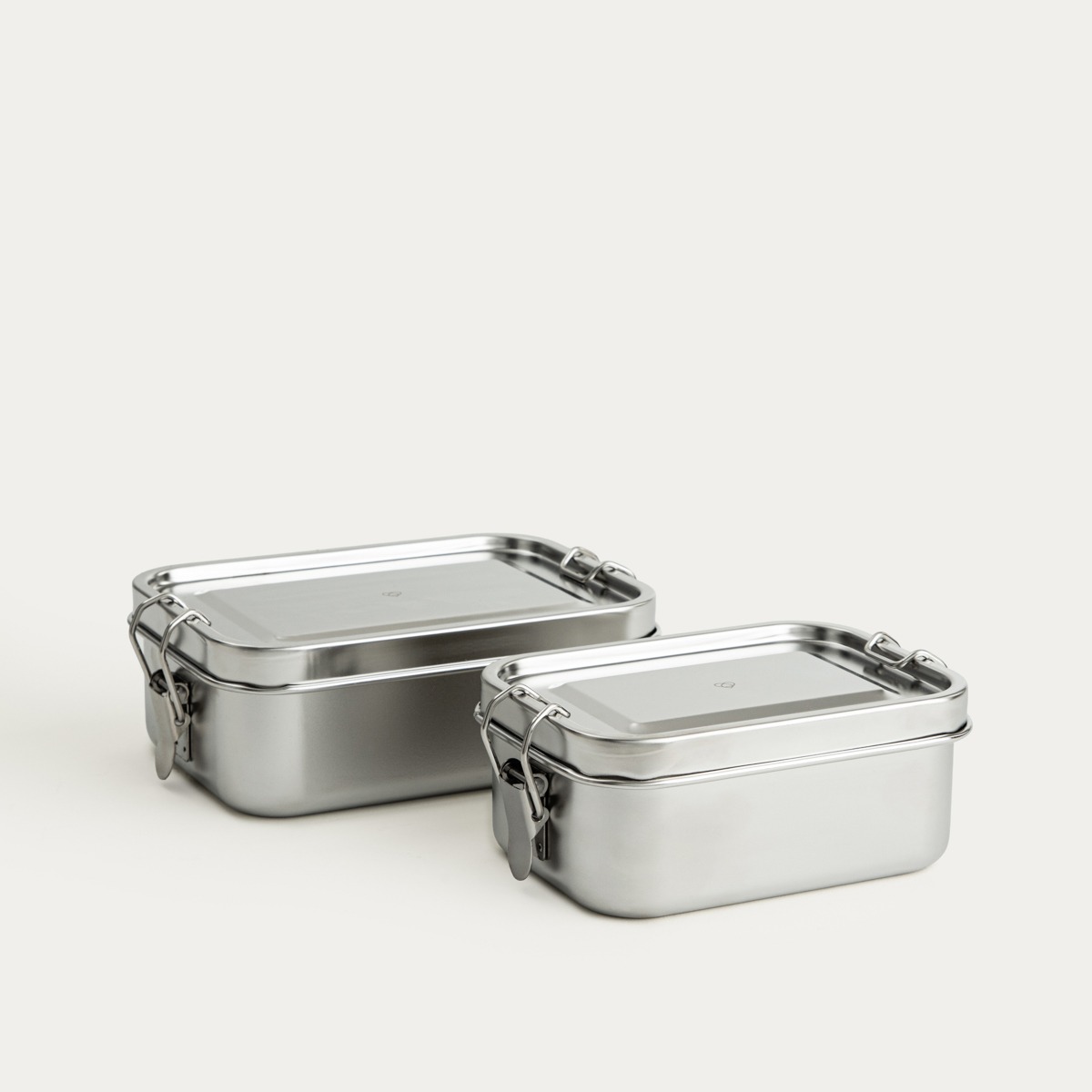 Zestaw lunchboxów ONTARIO ze stali nierdzewnej 550+850 ml 2 el.