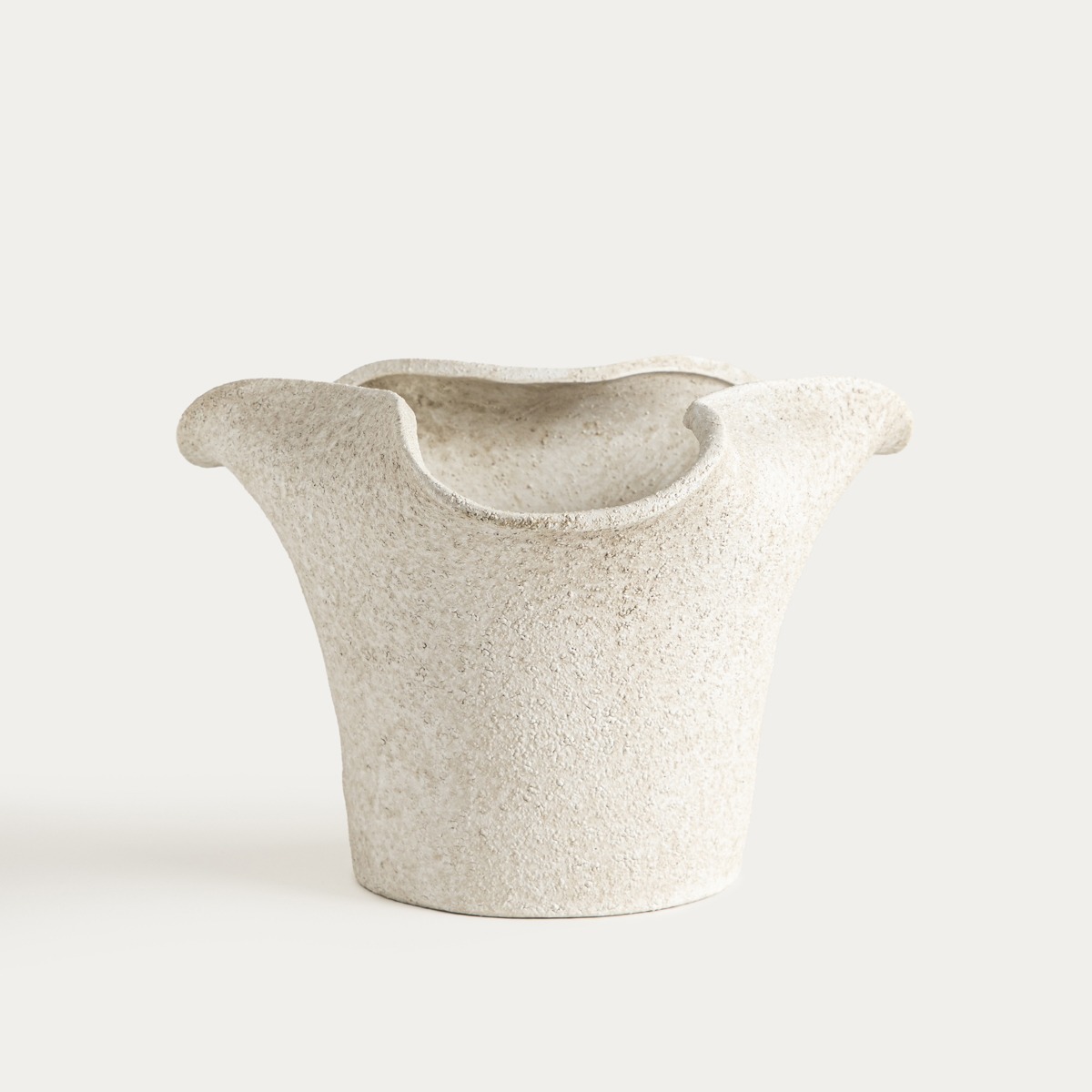 Wazon TAVERO szeroki cementowy 25x22x16 cm