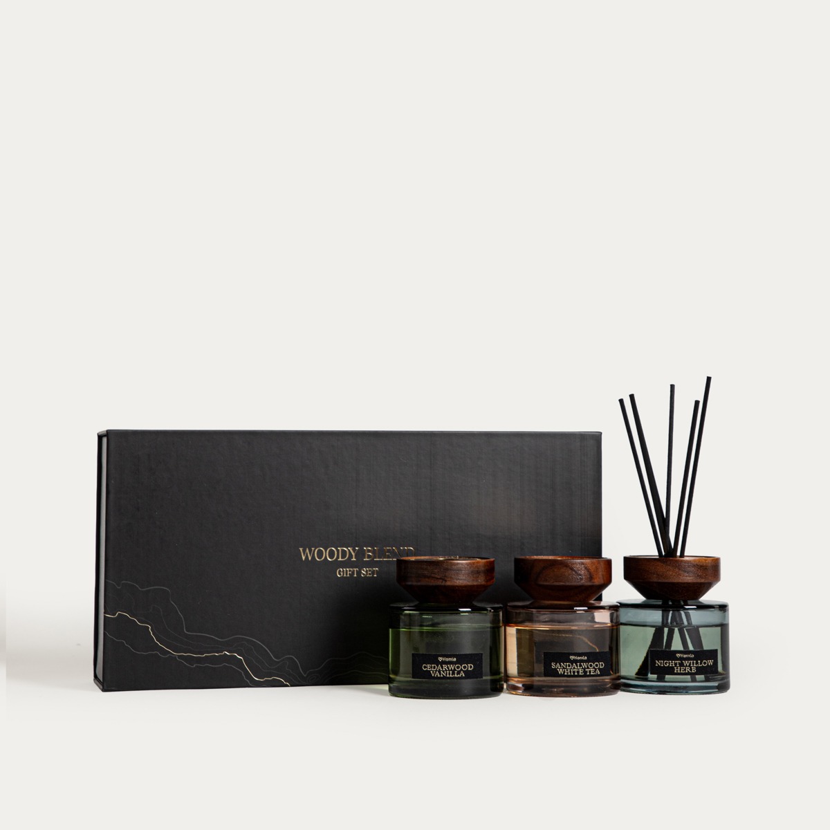 Zestaw dyfuzorów WOODY BLEND zapachowych 3 szt. x 100 ml