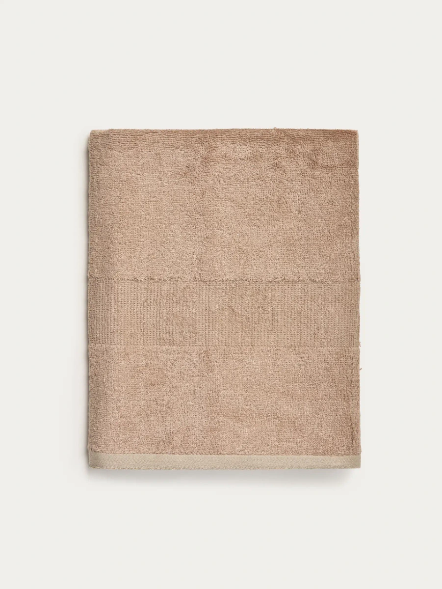 Ręcznik BAMBOO beżowy z domieszką bambusa 70x130 cm