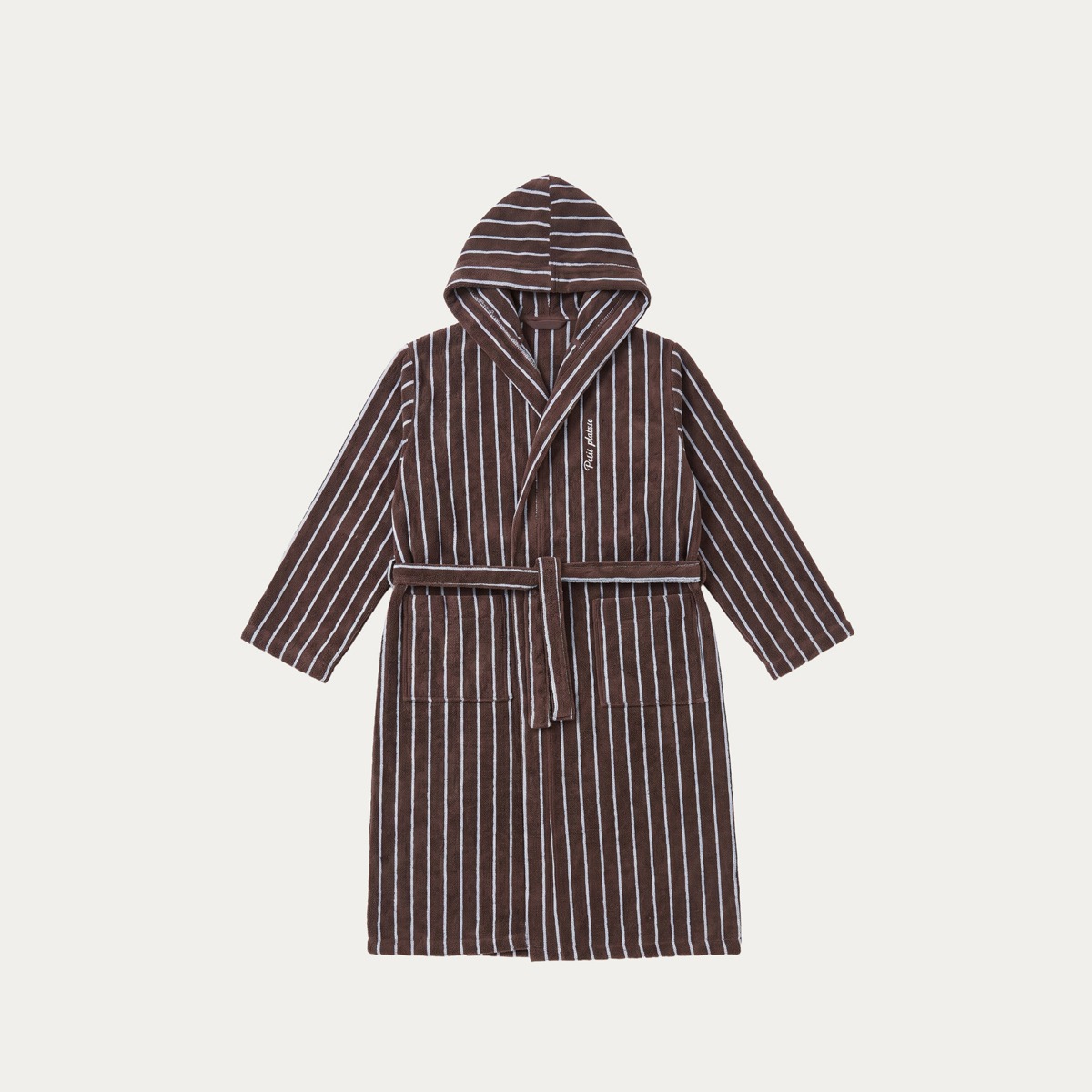 Szlafrok MON PARIS w niebieskie paski L/XL