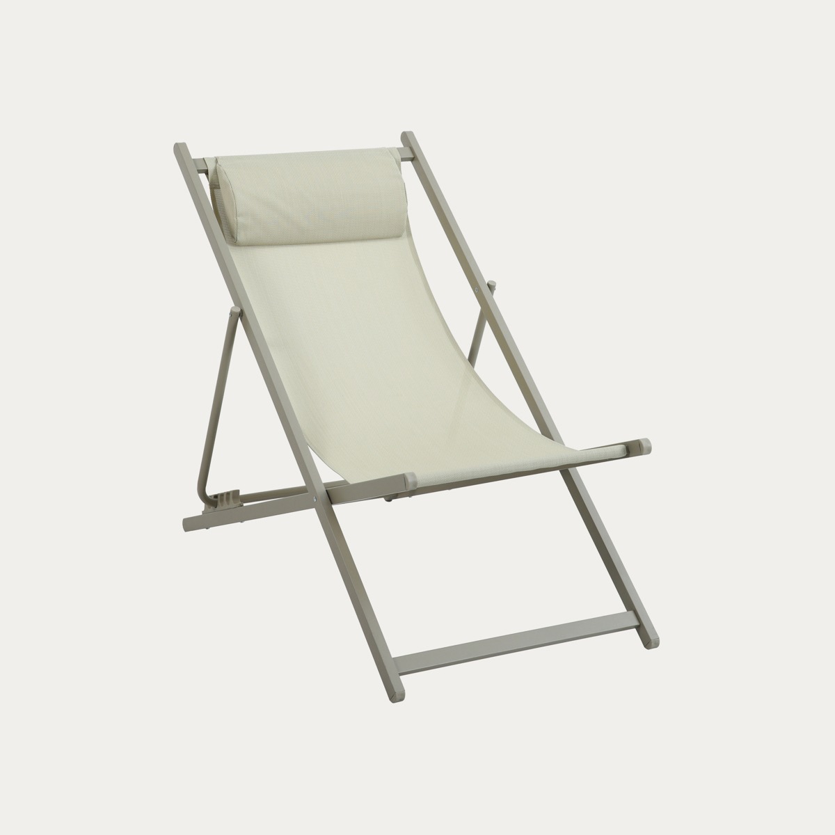Leżak ALTAIRE metalowy beżowy 61x96,5x89 cm