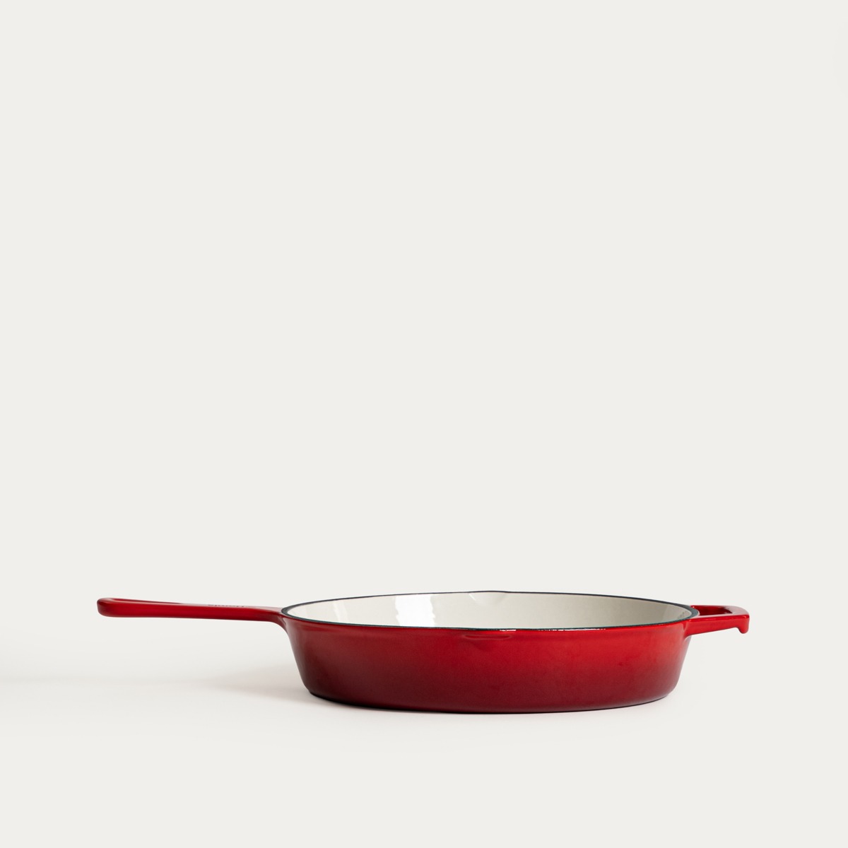 Patelnia żeliwna ANDREAS XM czerwona ombre 26 cm