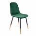 Krzesło NOIR welurowe zielone 44x52x85cm